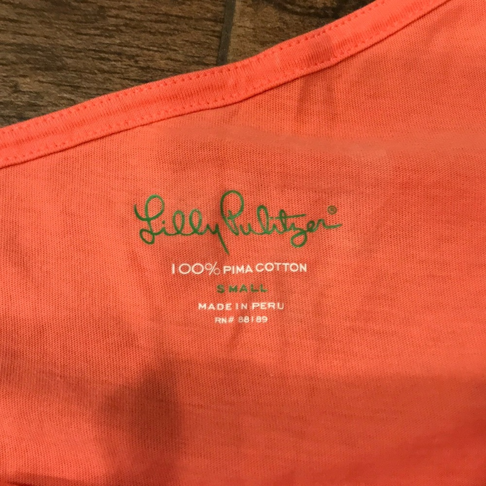 Gorgeous coral Lilly Pulitzer one shoulder top - Picture 2 of 3